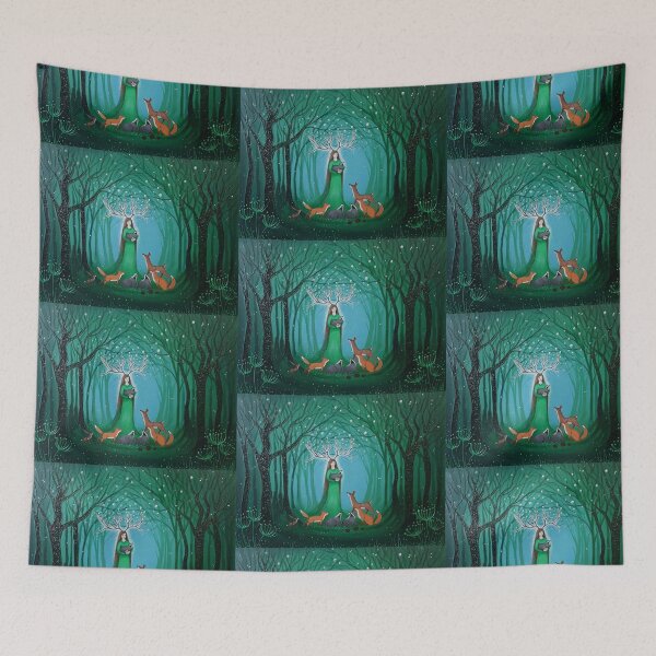 Item preview, Goddess of the Greenwood, Goddess Art, Pagan, Wiccan designed and sold by GlitteringFox.