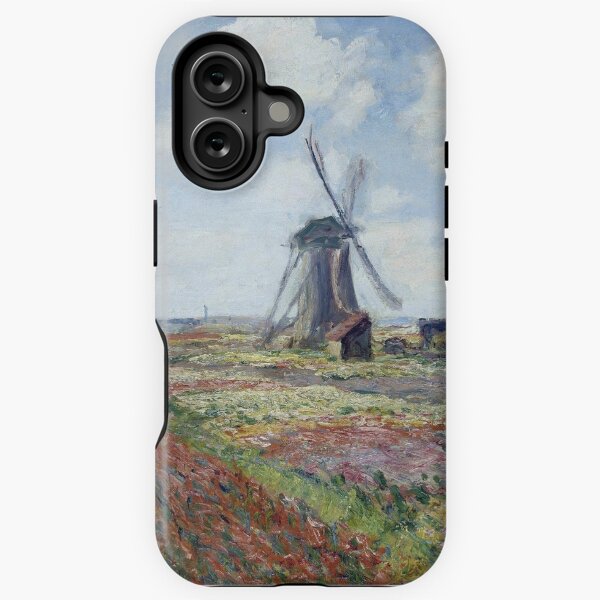 Vista previa del artículo con la obra «Claude Monet - Campos de tulipán con el molino de viento de Rijnsburg, 1886», diseñado y vendido por artcenter.