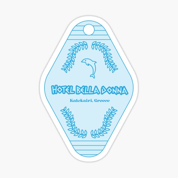 Hotel Bella Donna Room Key Sticker