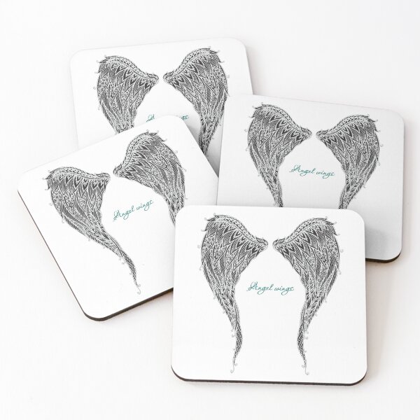 Item preview, Hand Drawn Ornate Angel Wings designed and sold by JTS STORE.