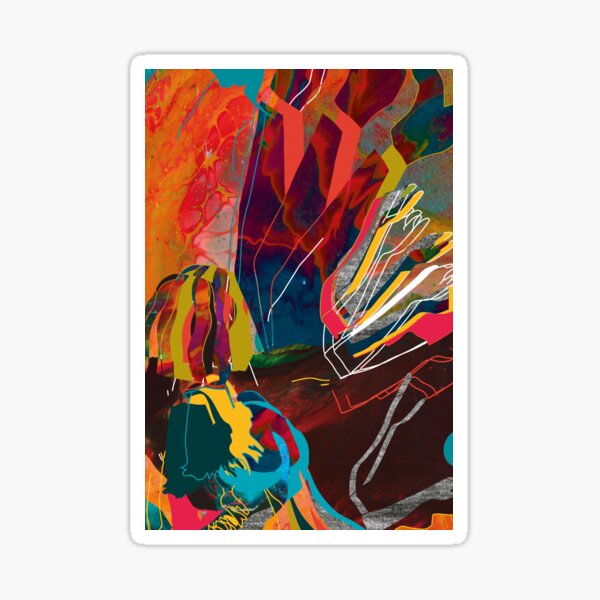 Wavy 3 Sticker
