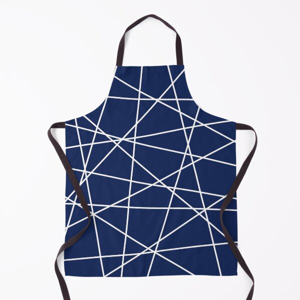 Item preview, Geometric Lines (white/navy blue) designed and sold by Design Minds Boutique.