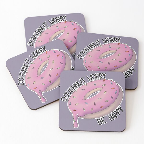 Item preview, Doughnut Worry Be Haappy designed and sold by LunaLovesTea.