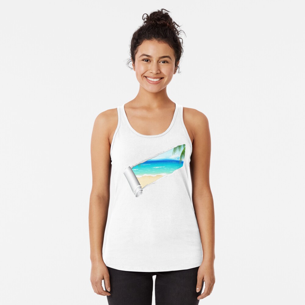 Discover Deep In My Soul is a Beach Racerback Tank Top