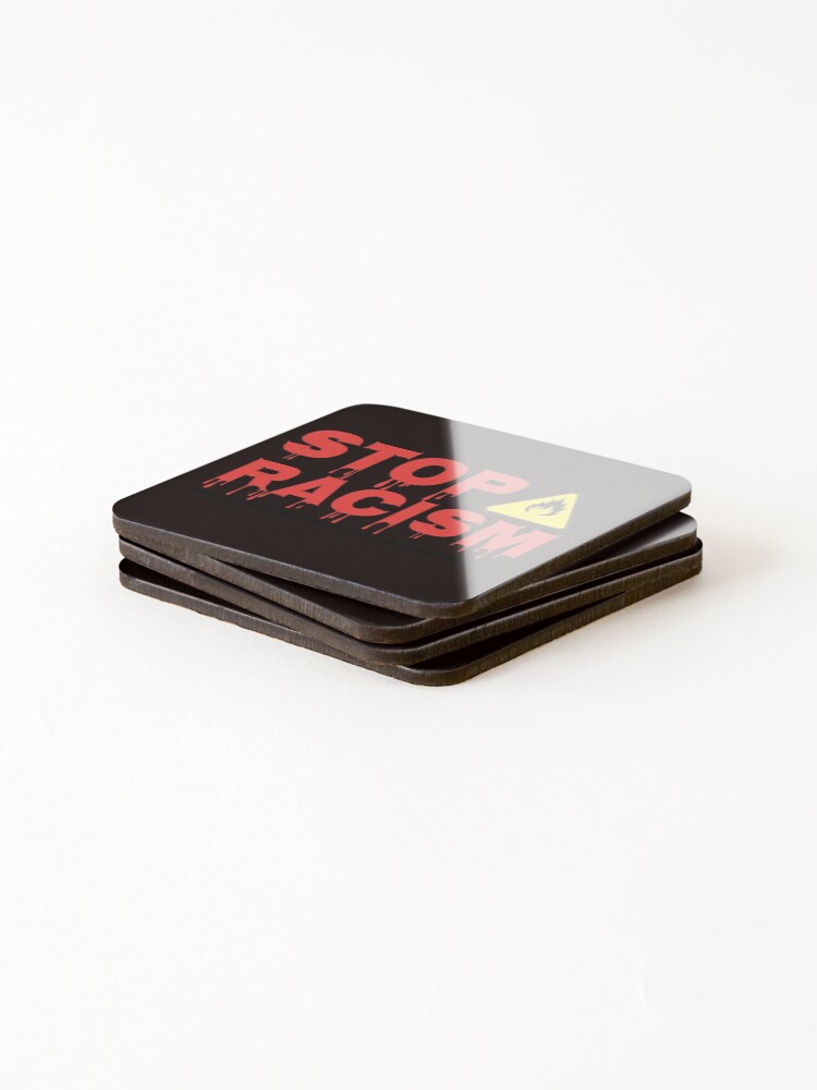 Thumbnail 4 of 5, Coasters (Set of 4), STOP-RACISM. designed and sold by Creative128.
