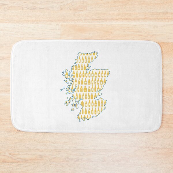 Item preview, Whisky bottles in Scotland map designed and sold by TopBaseline.