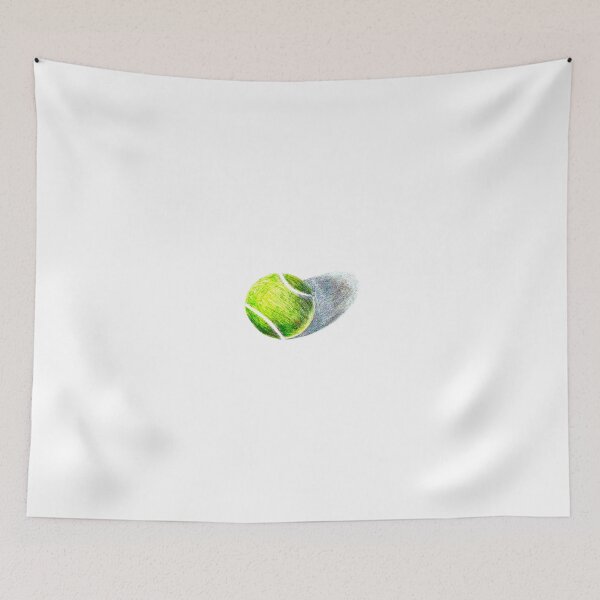 Item preview, Hand-drawn Green Tennis Ball designed and sold by Mitsy Art.