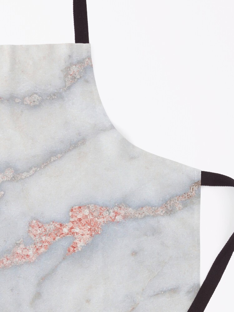 Alternate view of Rosegold Glitter Pink Sparkle Faux Marble Apron