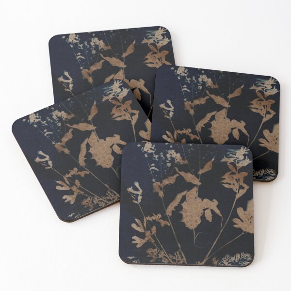 Item preview, Botanical blue floral vintage style handmade Cyanotype print 69 designed and sold by KasparekFineArt.