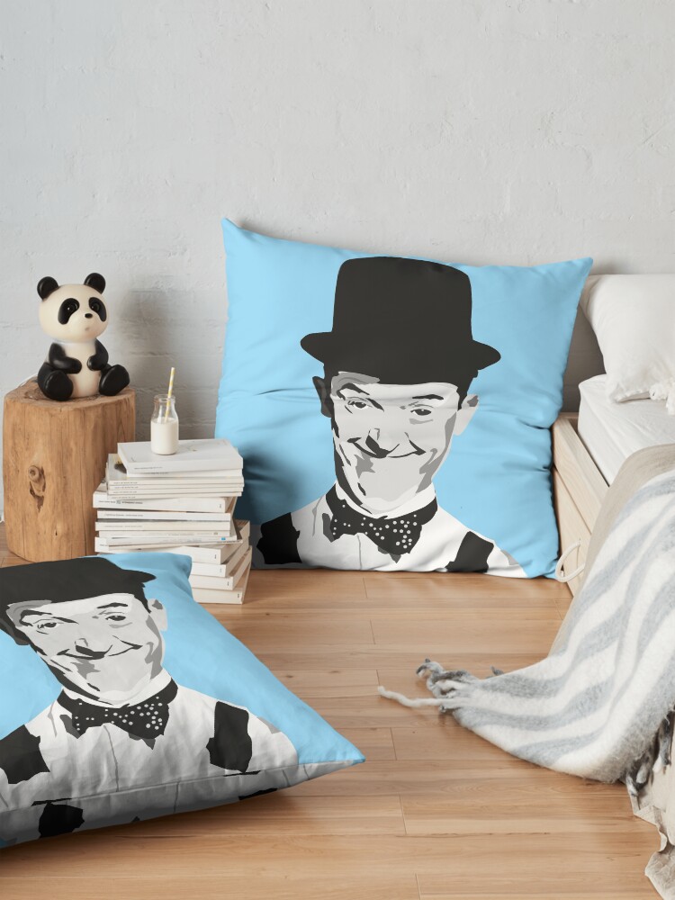 Alternate view of STAN LAUREL - smile Floor Pillow