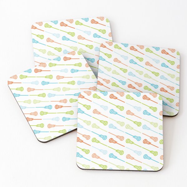 Item preview, Bright Tropical Colors Diagonal Lacrosse Sticks Pattern designed and sold by Susan Says.