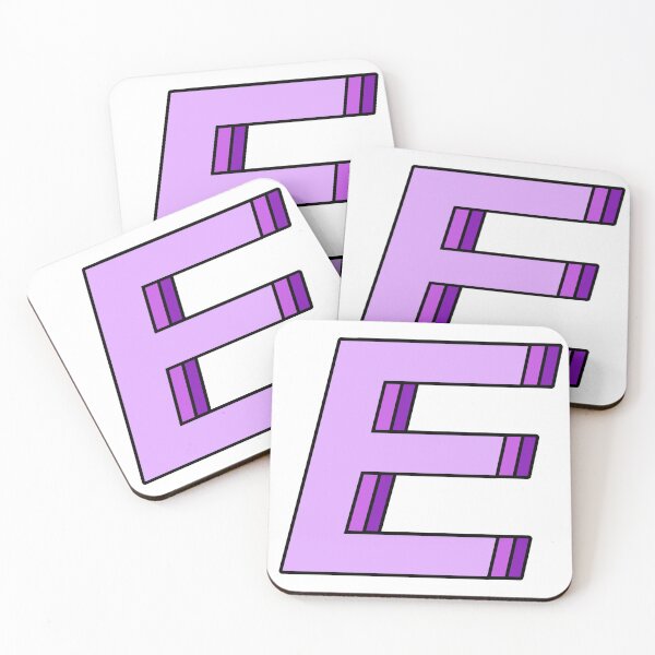 Item preview, purple E designed and sold by Amanda Kirkpatrick.