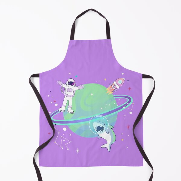 Item preview, Astronaut Rocket Shark Blue Planet designed and sold by kbircham.