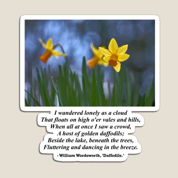 Item preview, William Wordsworth Daffodils designed and sold by DesignsofNote.