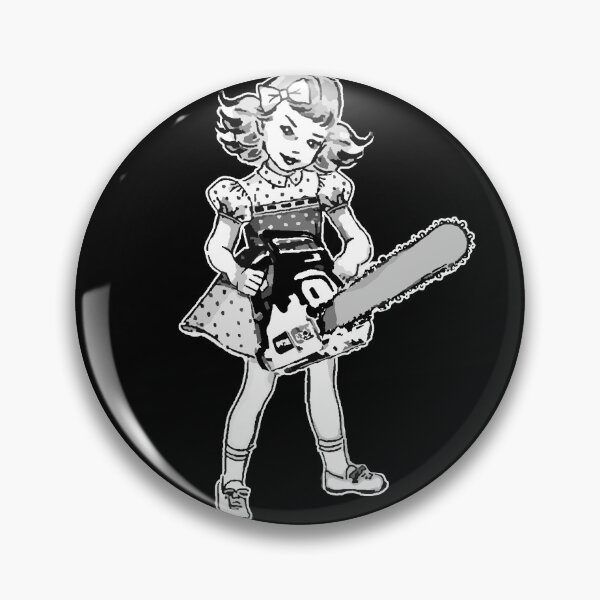 Item preview, Chica de motosierra en negro designed and sold by SpreadForSatan.