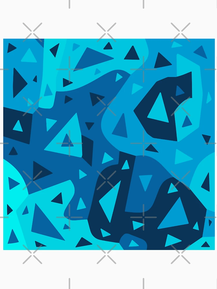 Thumbnail 4 of 4, V-Neck T-Shirt, Abstract Triangles Pattern designed and sold by EvisaDesigns.