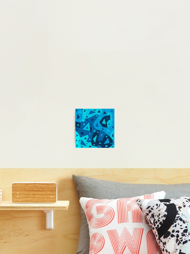 Thumbnail 2 of 3, Photographic Print, Abstract Triangles Pattern designed and sold by EvisaDesigns.