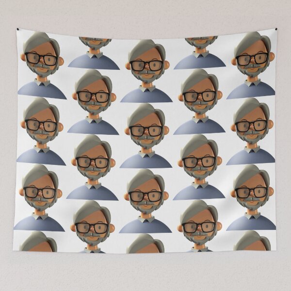 Item preview, Funny gray-haired man Rudi designed and sold by MHerzel.