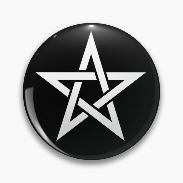Item preview, White Upright Pentacle Pentagram Witchcraft And Wicca designed and sold by darknessjeff86.