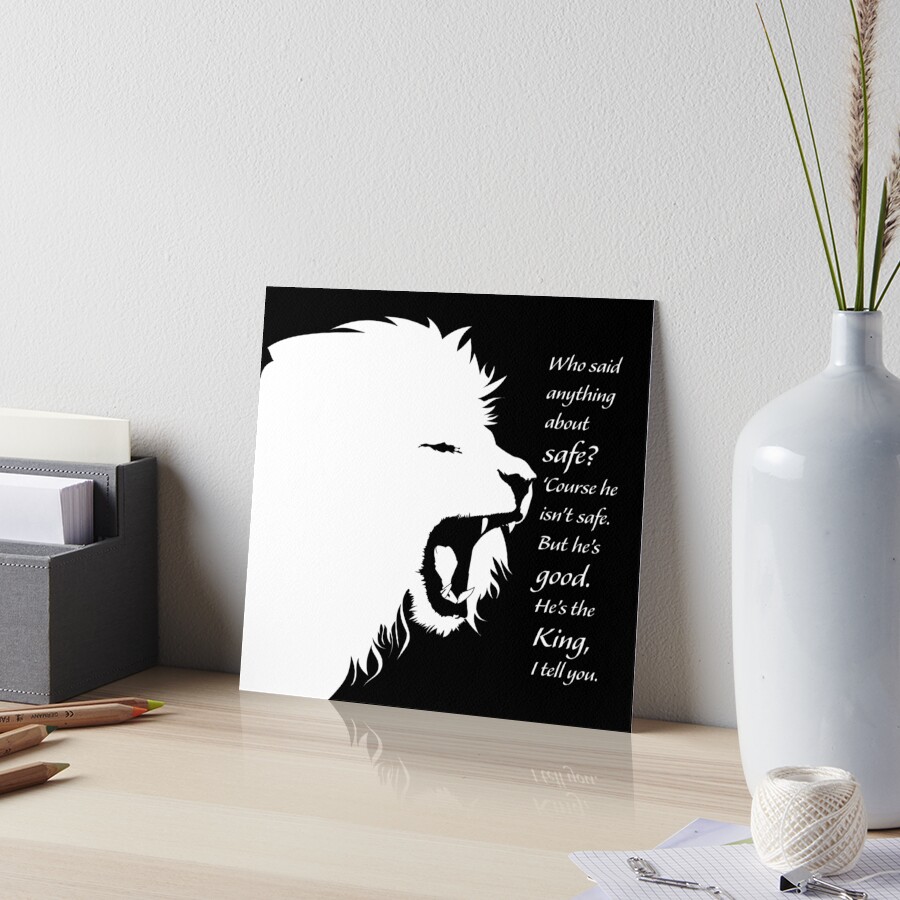 Aslan Narnia Art Print Sticker by BoundlessJoyStudios