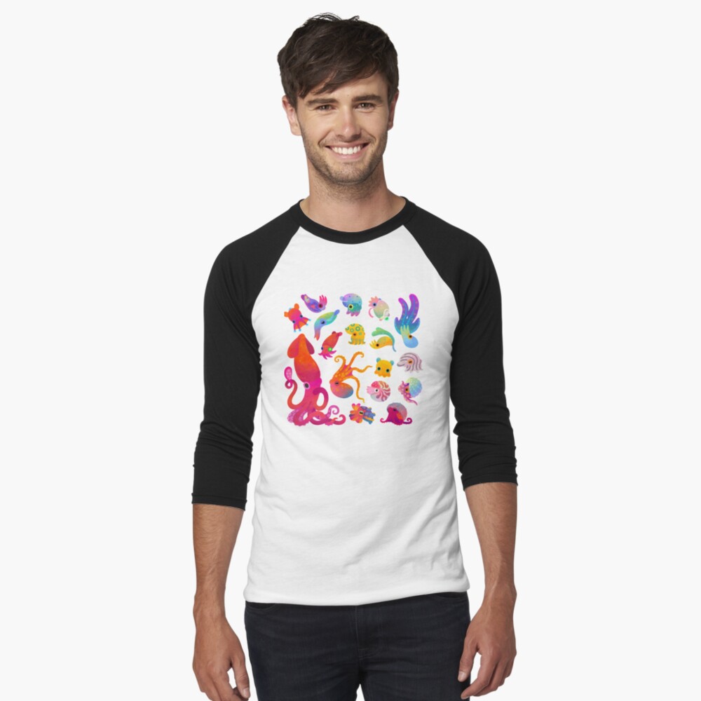 Item preview, Baseball ¾ Sleeve T-Shirt designed and sold by pikaole.