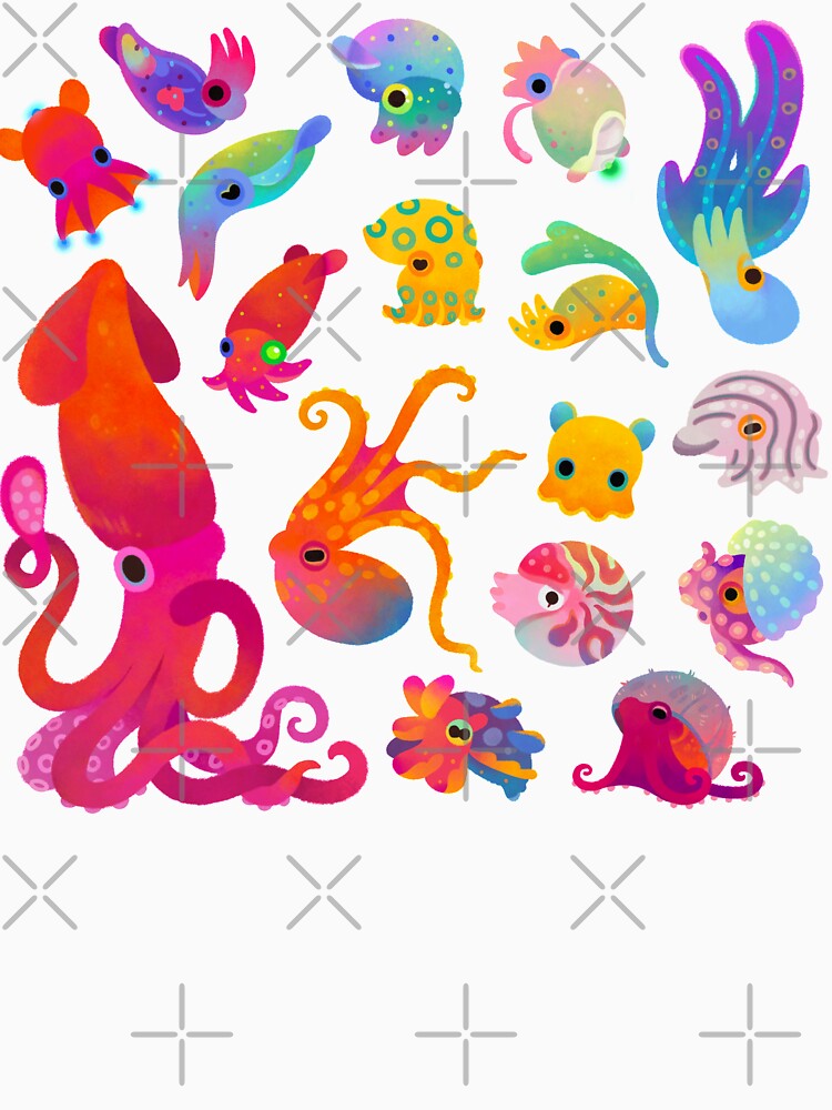 Cephalopod - pastel by pikaole