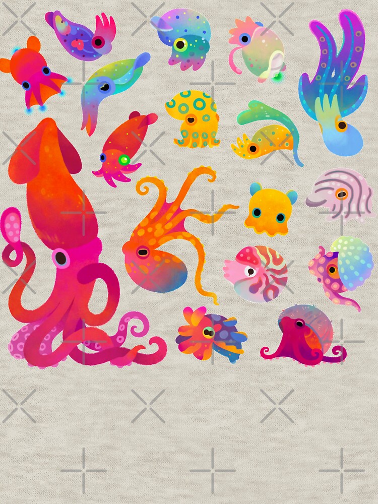 Cephalopod - pastel by pikaole