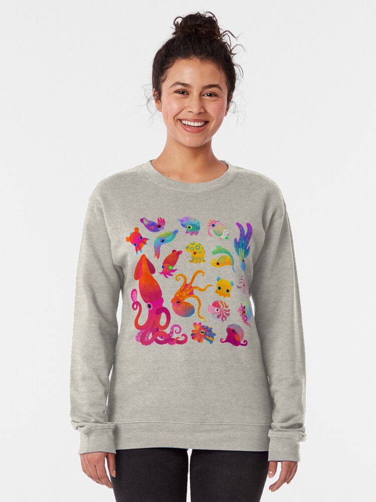 Alternate view of Cephalopod - pastel Pullover Sweatshirt
