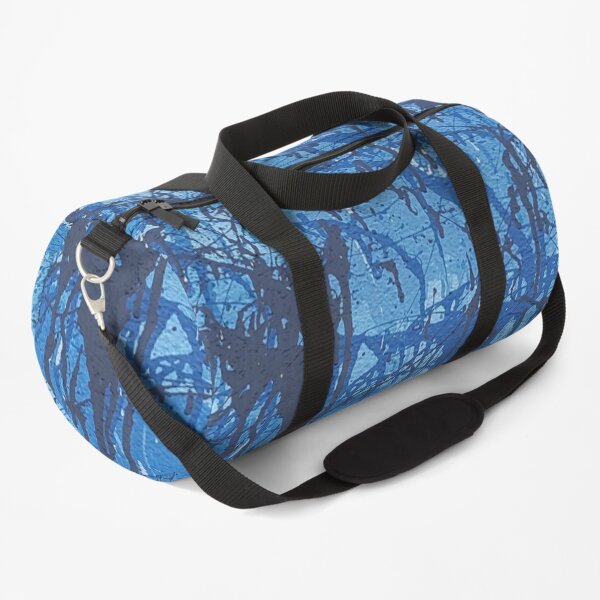 Blue splatters Duffle Bag