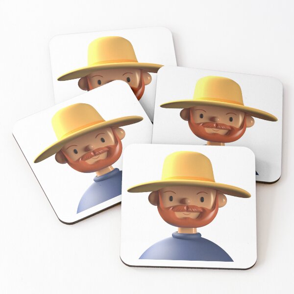 Item preview, Funny red-bearded farmer Luis designed and sold by MHerzel.