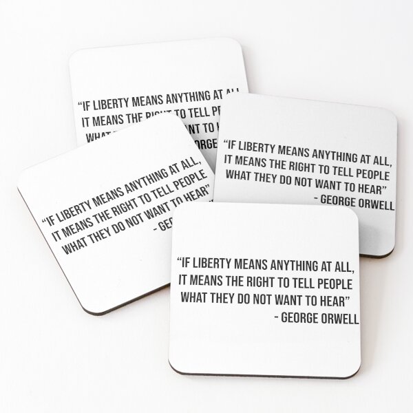 Item preview, George Orwell's quote about liberty designed and sold by WilliamPaterson.
