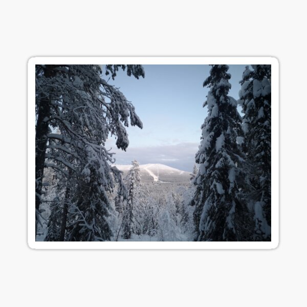 Snowy mountain Sticker