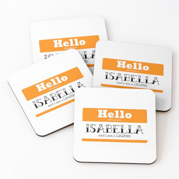 Item preview, Hola mi nombre es isabella y soy una leyenda designed and sold by IcyTees.