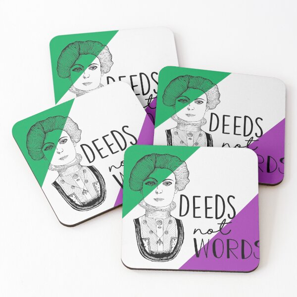 Item preview, Deeds Not Words Suffragette Design designed and sold by MrsJDraws.