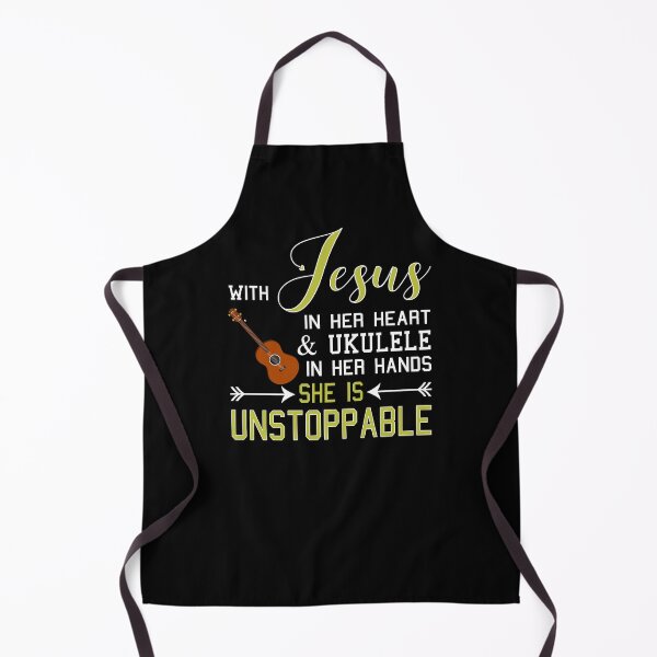 Item preview, WITH JESUS IN HER HEART & UKULELE HANDS SHE IS Unstoppable design designed and sold by nikkidawn74.