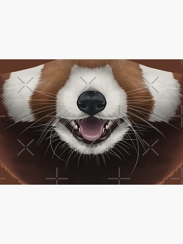"Red Panda Face" Mask for Sale by SidianArts | Redbubble