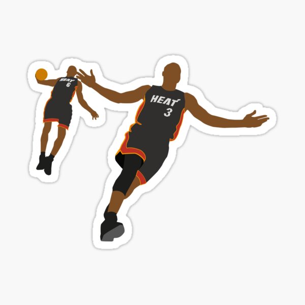 Lebron James x Dwayne Wade Lob Minimalistic Design Sticker
