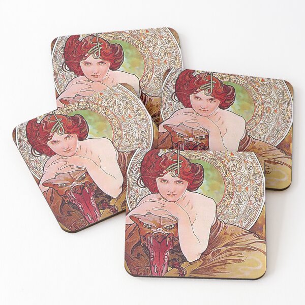 Item preview, Emerald - Alphonse Mucha - 1900 designed and sold by CJET.