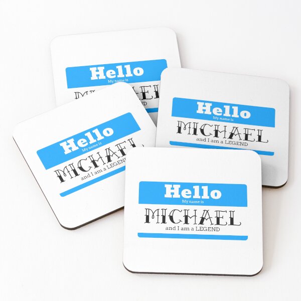Item preview, Hello My Name Is Michael And I Am A Legend designed and sold by IcyTees.