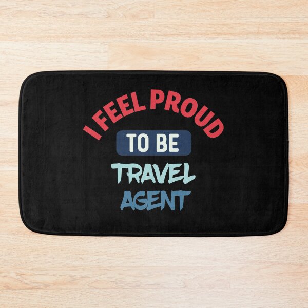 Item preview, I feel Proud to be travel agent retro designed and sold by bumperapparels.