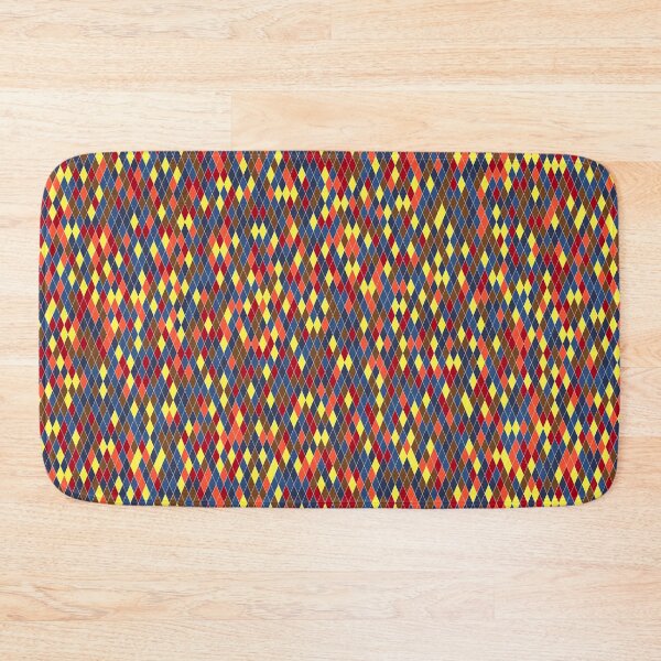 Item preview, blue, yellow, orange, red diamond pattern designed and sold by Tanya-GR.