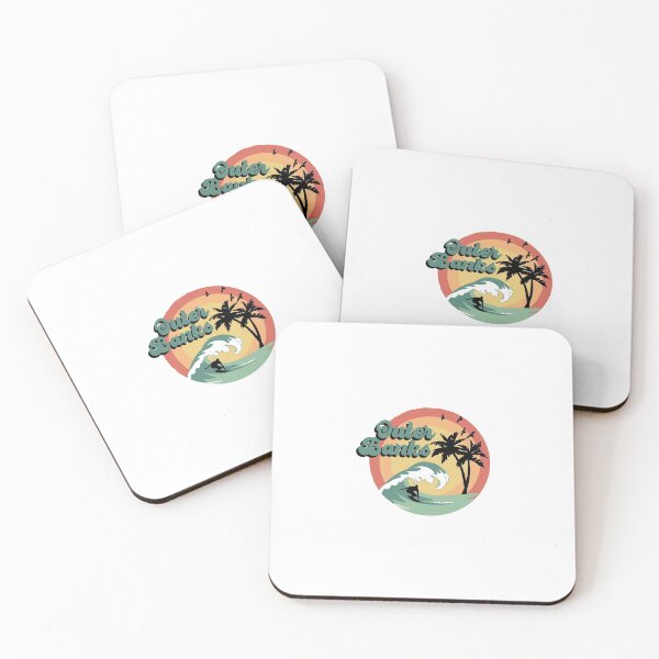 Item preview, Outer banks retro sticker designed and sold by -vibes-kh.