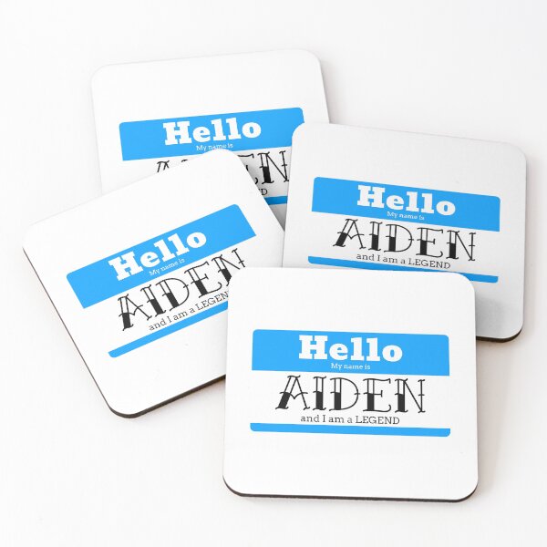 Item preview, Hello My Name Is Aiden And I Am A Legend designed and sold by IcyTees.