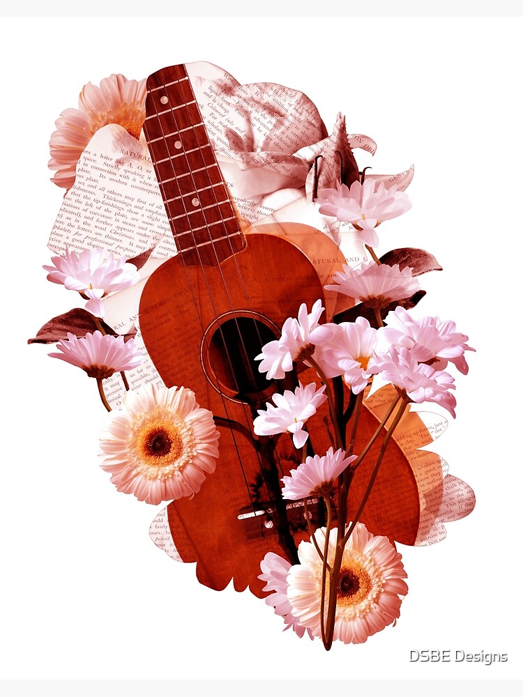 Instrument Retro Style Vintage Flowers" Art Board Print for Sale by |