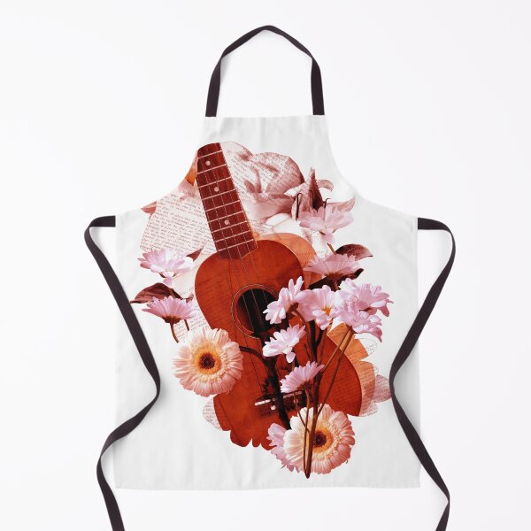 Item preview, Ukelele Instrument Retro Style Vintage Flowers designed and sold by DSBE Designs.