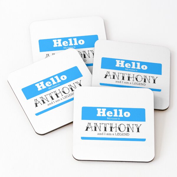 Item preview, Hello My Name Is Anthony And I Am A Legend designed and sold by IcyTees.