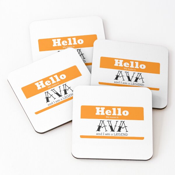 Item preview, Hello My Name Is Ava And I Am A Legend designed and sold by IcyTees.