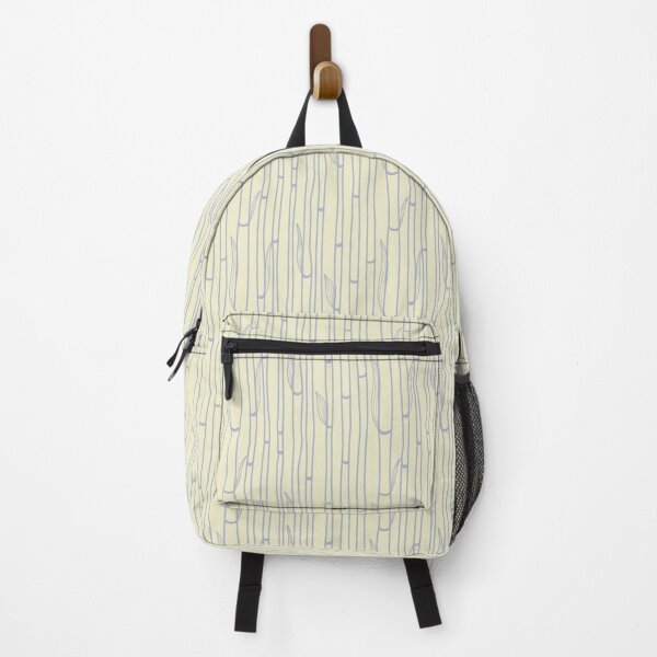 art nouveau bamboo vertical stripes pattern Backpack