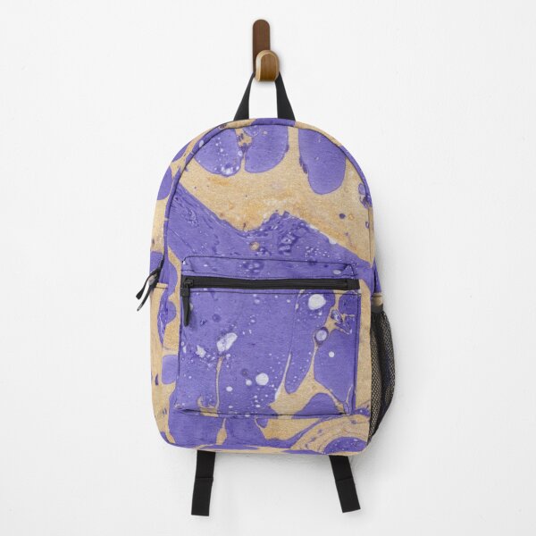 Item preview, LIGHT PURPLE AND LIGHT YELLOW CREAM MARBLING PAINT DESIGN designed and sold by ozcushionstoo.