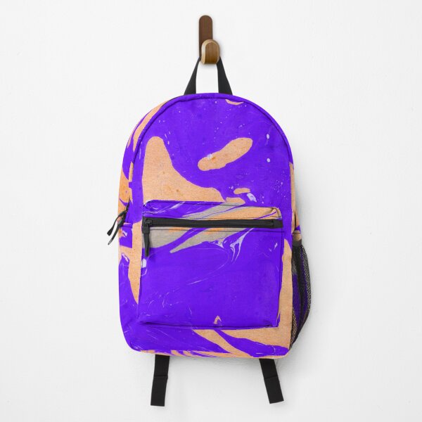 Item preview, SHOCKING PURPLE AND YELLOW CREAM MARBLING PAINT DESIGN designed and sold by ozcushionstoo.